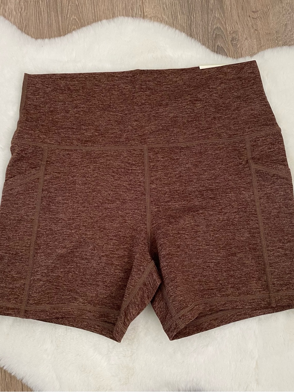 Aerie Brown Hugger Bike Shorts